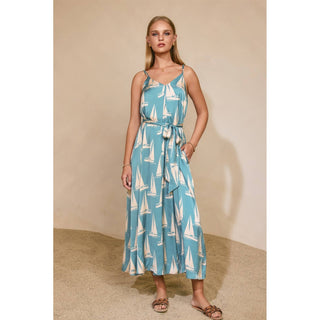 Santorini Coastal Dress