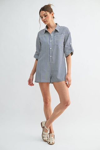 The Lakeside Striped Romper