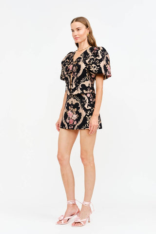 Alorah Puff Sleeve Tie Top