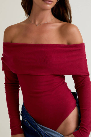Carly Off Shoulder Long Sleeve Top