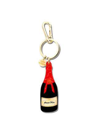 Hand-painted Pinot Noir Bag Charm + Keychain