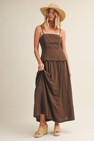 The Darling Dress in Brown