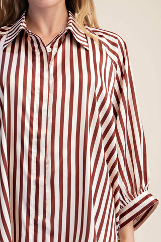 Logan Striped Button Up
