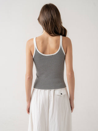 ELLE GREY - STRIPED KNIT TANK TOP-option1]-Contemporary-M/L-Fashion Pharmacy Boutique-Ada Oklahoma Clothing Store for Women