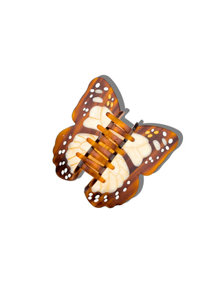 Solar Eclipse - Hand-painted Boho Monarch Claw Hair Clip | Eco-Friendly