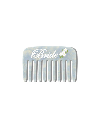 Hand-painted Bride Pocket Comb | Eco-Friendly
