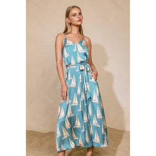 Santorini Coastal Dress
