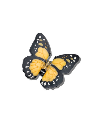 Hand-painted Monarch Butterfly Claw Hair Clip