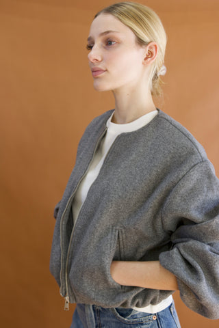 Park Avenue Grey Bomber Jacket