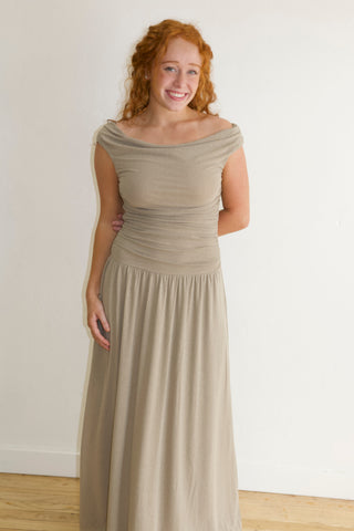 The Jacklynn Dress on Taupe