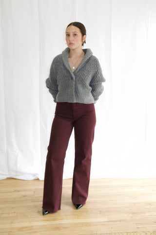 Jackson Shawl Collar Cardigan Grey- 1s-2m-1L SIZES NEEDED