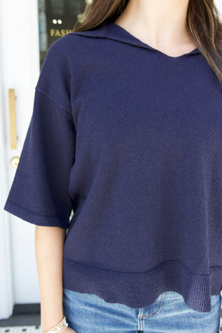 Lawrence Collar Knit Top