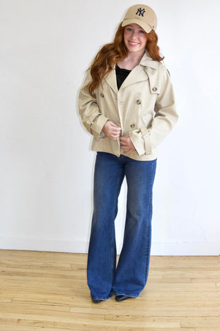 Maddison Cropped Trench Coat