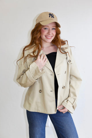 Maddison Cropped Trench Coat