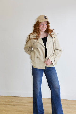 Maddison Cropped Trench Coat