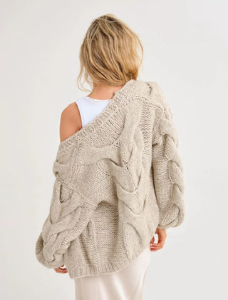 Aspen Knit Woven Cardigan