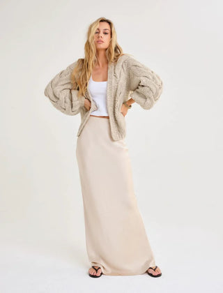 Aspen Knit Woven Cardigan