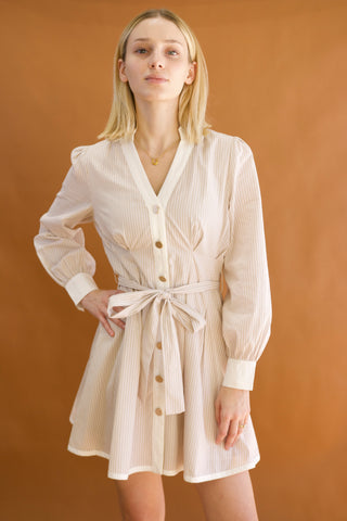 Penny Button Up Collared Dress