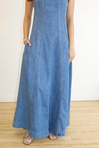 Penny Lane Denim Maxi Dress