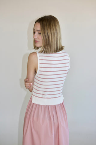 Allie Striped Blush Dress