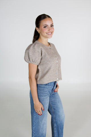 Allie Puff Sweater Sleeve Top