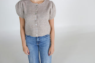 Allie Puff Sweater Sleeve Top