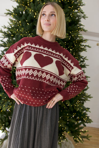 Mia Elegant Knitted Pleated Midi Skirt -GREY