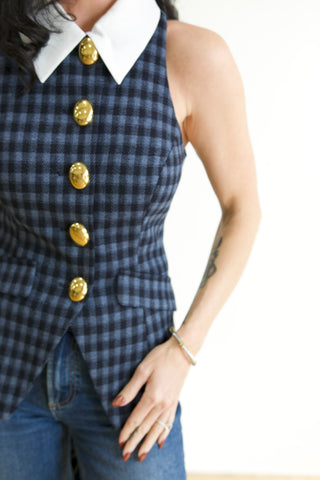 Mabel Collared Tailored Vest