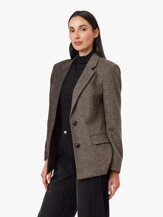 Habitual Herringbone Mixed Blazer