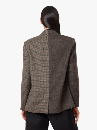 Habitual Herringbone Mixed Blazer