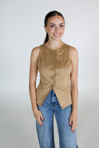 Ellie Suede Vest