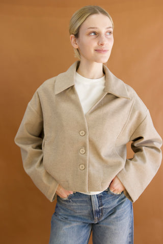 Kelly Short Sweater Collar Jacket